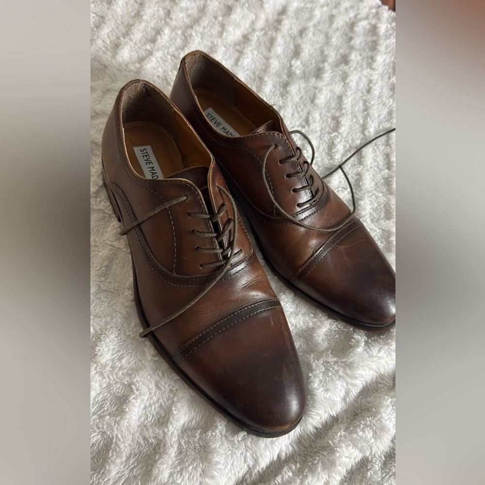 Tan Leather Upper Shoes